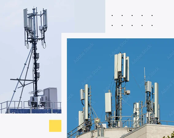 Rooftop pole tower | unipole tower | 5G towers | Ganges Internationale